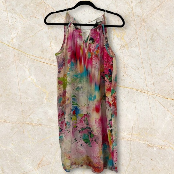 Amanda Uprichard Pink Cream Halter Sundress - Picture 1 of 8